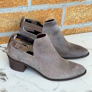 Kaanas Booties Taupe Leather Buckle 39/8.5